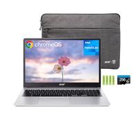 acer Chromebook 315 15.6" HD Laptop for Home & Students, Intel Pentium N6000, 4GB RAM 384GB Storage(128GB eMMC+256GB SD Card), Wi-Fi 6, Numeric Keypad, 2 x Display Port, Type-C, Chrome OS, w/Battery