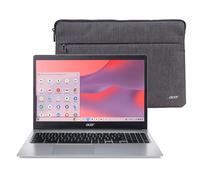 acer Chromebook 315 CB315-3H-C19A Laptop Intel Celeron N4000 15.6 HD (1366 x 768) Display | 4GB LPDDR4 | 64GB eMMC | Intel Wireless 802.11ac Gigabit Wi-Fi | Chrome OS | Sleeve | Pure Silver