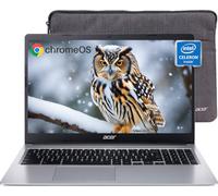 acer Chromebook 315 for Student & Business, 15.6'' HD Laptop, Intel Celeron N4020(2-Core), 4 GB RAM, 64 GB eMMC, USB-C, Numeric Keypad, Long Battery Life, Chrome OS, Anti-Slip Mouse & 32 GB UFD