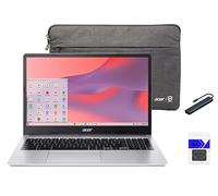 Acer Chromebook 315 Laptop, 15.6" FHD IPS Display, Intel Celeron N4500 Processor, 4GB RAM, 64GB eMMC + 64GB Memory Card, Pure Silver, Chrome OS, Wi-Fi 6, Protective Sleeve Included with HEXAccessories