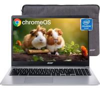 acer Chromebook 315 Laptop, 15.6" HD Display, Intel Celeron N4020(Up to 2.8GHz), 4GB RAM, 64GB eMMC, Intel UHD Graphics, 12.5H Long Battery, WiFi, Bluetooth, Chrome OS