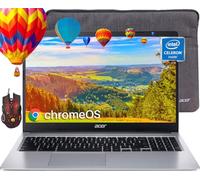 acer Chromebook 315 Laptop for Student Business, 15.6" HD Display, Intel Celeron N4020 (Up to 2.8GHz), 4GB RAM, 64GB eMMC, Intel UHD Graphics,12.5H Battery Life, WiFi,Bluetooth, Chrome OS,with Mouse