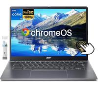 acer Chromebook Plus 514 Touchscreen Laptop, 14 Inch FHD, Intel 8-Core i3-N305, 8GB LPDDR5 RAM, 512GB SSD, Business Chromebook Laptop, WiFi 6E, 1080P Webcam, SD Card Reader, Chrome OS + Cleaning Brush