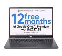 Acer Chromebook Plus 516 CB516-1H Laptop - Intel Core i3-1315U, 8GB, 256GB SSD, Integrated Graphics, 16" WUXGA, Chrome OS, Iron