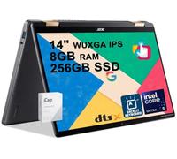 Acer Chromebook Plus Spin 714 2-in-1 Laptop 14" WUXGA IPS Touchscreen (100% sRGB) Intel 8-core Ultra 5 115U 8GB RAM 256GB SSD Backlit Type-c Long-Lasting Battery ICP Hub w/Google AI