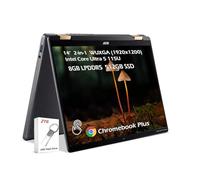 acer Chromebook Plus Spin 714 2-in-1 Laptop with Google AI, 14" Touch WUXGA IPS, Intel Core Ultra 5 115U, (8GB LPDDR5 512GB SSD), Backlit KB Wi-Fi6E Chrome OS, Steel Gray, w/2TB USB Drive, W/GaLiMu