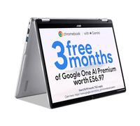 acer Chromebook Spin 314 CP314-2HN Convertible Laptop - Intel N100, 4GB, 128GB eMMC, Integrated Graphics, 14" WUXGA Touchscreen, Chrome OS, Silver