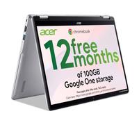 Acer Chromebook Spin 314 CP314-2HN Convertible Laptop - Intel N100, 4GB, 64GB eMMC, Integrated Graphics, 14" WUXGA Touchscreen Display, Google Chrome OS, Silver - Charger not included
