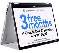 Acer Chromebook Spin 314 CP314-2HN Convertible Laptop - Intel Core i3-N305, 8GB, 128GB eMMC, Integrated Graphics, 14" WUXGA Touchscreen, Google Chrome OS, Silver