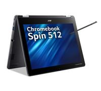 Acer Chromebook SPIN 512 R856TN-TCO 4GB/64GB Intel® N N100 30.5 cm (12") Touchscreen HD+ LPDDR5-SDRAM eMMC Wi-Fi 6E (802.11ax) ChromeOS Black