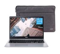 acer Daily Traditional Chromebook, 15.6" HD Display, Intel Celeron N4020, 4GB RAM, 64GB eMMC, Numeric Keypad, Webcam, Wi-Fi, Chrome OS, Silver