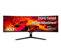 Acer EI491CUR Sbmiipphx 49" 1800R 32:9 Curved DQHD (5120 x 1440) Zero-Frame Gaming Monitor | AMD FreeSync Premium | Up to 120Hz | 4ms | 94% DCI-P3 | 2 x Display Port v1.4, 2 x HDMI 2.0 & 1 x Audio Out
