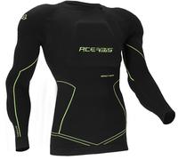 Acerbis Density Protector Jacket, black-yellow, size 2XL for Men