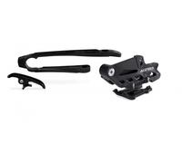 CHAIN BLOCK GUIDE & SLIDER SET KTM EXC 125 200 250 300 380 2T 2012-2016 BLACK
