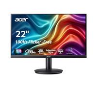 acer KB220Q H2bi 21.5" Full HD (1920 x 1080) Zero-Frame Home Office Monitor | Adaptive-Sync Support (FreeSync Compatible) | Up to 100Hz Refresh | 1ms (VRB) | sRGB 99% | Tilt | HDMI & VGA Ports