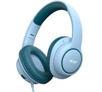 acer Kids Headphones Wired for School - Over Ear Design, 85/94dB Safe Volume Limit, 3.5mm Jack Foldable Headphones for Toddler Boys Girls Classroom Yoto Player Chromebook Travel Green