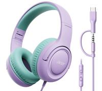 Acer Kids Headphones Wired with 85/94dB Volume Limit, 3.5mm Jack and USB C