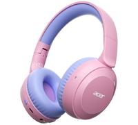 Acer Kids Headphones Wireless, Foldable Wireless Headphones with 85/94dB Volume Limiter, Toddler Headphones with Built-in Mic, Stereo Sound, 60H Playtime, for iPad, Tablet, Travel(Pink Purple)