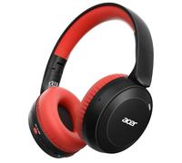 Acer Kids Headphones Wireless, Foldable Wireless Headphones with 85/94dB Volume Limiter, Toddler Headphones with Built-in Mic, Stereo Sound, 60H Playtime, for iPad, Tablet, Travel(Black Red)