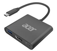 Acer Multiport AV Adapter with 4K HDMI Output USB 30 Port 100W PD Charging Port USB C Hub Compatible for MacBook ProAir iP