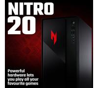 Acer NITRO 20 N20 Gaming Desktop - Intel Core i5-13420H, 16GB, 512GB SSD, NVIDIA GeForce RTX 5060, Windows 11, Black