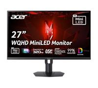 Acer Nitro 27 inch WQHD 2560 x 1440 IPS MiniLED Gaming Monitor | AMD FreeSync Premium | 320Hz Image Repeat Rate | Up to 0.5ms | AdobeRGB 99% | 1 x 1.4 Display Port and 2 x HDMI 2.1 Ports |
