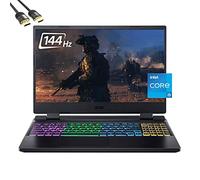 Acer Nitro 5 Gaming Laptop, 15.6" FHD 144Hz IPS, 12th Gen Intel 12-Core i5-12500H, GeForce RTX 3060 140W, 16GB RAM, 1TB PCIe SSD+1TB HDD, VR Ready, TB4, WiFi6, 4-Zone RGB, SPS HDMI 2.1 Cable, Win 11