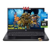 ACER Nitro 5 Gaming Laptop 15.6'' FHD IPS 144Hz Display 12th Gen Intel 12-Core i5-12500H (Beat i7-11800H) 64GB RAM 2TB SSD GeForce RTX 3050 4GB USB-C Win11 + HDMI Cable, Black