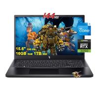 ACER Nitro 5 Gaming Laptop 15.6'' FHD IPS 144Hz Display 12th Gen Intel 12-Core i5-12500H (Beat i7-11800H) 16GB RAM 1TB SSD GeForce RTX 3050 4GB USB-C Win11 + HDMI Cable, Black