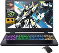 acer Nitro 5 Gaming Laptop 2024 Newest, 15.6" QHD IPS 165Hz Display, AMD Ryzen 7 6800H(8 core), NVIDIA GeForce RTX 3070 Ti, 32GB DDR5 RAM, 1TB SSD, Wi-Fi 6E, Backlit Keyboard, Windows 11 Home