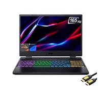 Acer Nitro 5 Gaming Notebook, 15.6" QHD IPS 165Hz, AMD Ryzen 7 6800H, GeForce RTX 3070 Ti, 64GB DDR5, 1TB PCIe 4.0, 4-Zone RGB KB, WiFi 6E, RJ45, USB-C, with HDMI 2.1 Cable, Win11 Pro
