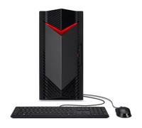 Acer Nitro 50 N50-656 Gaming Desktop PC, Intel Core i5-14400F 14th Gen 10-Core, NVIDIA GeForce RTX 4060 8GB, 16GB DDR5 RAM, 1TB PCIe SSD, Windows 11 Home, Wi-Fi 6E, Black (DG.E3UEK.003)