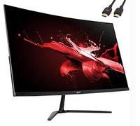 acer Nitro ED-Series 31.5" 1500R Curved Monitor, 1920x1080, 75Hz Refresh Rate, 1ms Response Time, AMD FreeSync Monitor, HDMI, VGA, with 5ave HDMI Cable