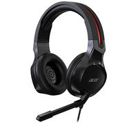 Acer Nitro Gaming Headset NHW820 - (omni-directional mic, adjustable size, 50 mm drivers, 3.5 mm jack, black and red)
