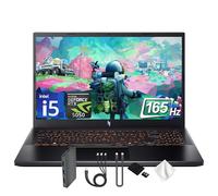 acer Nitro V 15.6" Full HD IPS 165Hz Gaming Laptop, Intel i5-13420H, NVIDIA GeForce RTX 5050 8GB GDDR7, 64GB RAM, 5TB Storage (4TB PCIe SSD&1TB Docking), Backlight Keyboard, Wi-Fi 6, Win 11, Black
