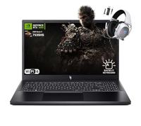 acer Nitro V 15.6" Gaming Laptop, AMD Ryzen 5 7535HS Hexa-Core, NVIDIA GeForce RTX 4050, 144Hz FHD IPS, 16GB RAM, 1TB SSD, WiFi 6, Backlit Keyboard, 2.4GHz Wireless Headset, Windows 11