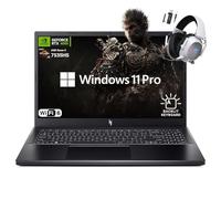 acer Nitro V 15.6" Gaming Laptop, AMD Ryzen 5 7535HS Hexa-Core, NVIDIA GeForce RTX 4050, 144Hz FHD IPS, 32GB RAM, 2TB SSD, WiFi 6, Backlit Keyboard, 2.4GHz Wireless Headset, Windows 11 Pro
