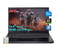 acer Nitro V 15 Gaming Laptop | 15.6" FHD IPS 144Hz | Intel 8-core i5-13420H | 64GB DDR5 2TB SSD | GeForce RTX 4050 | Backlit USB-C Win11Pro w/DLCA Accessory