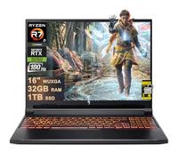 acer Nitro V 16 AI Gaming Laptop 16" WUXGA IPS 180Hz AMD 8-core Ryzen 7 260 (Beats i7-13700H) 32GB DDR5 1TB SSD GeForce RTX 5050 (Up to 421 AI Tops) Backlit Wi-Fi6E Win11 ICP Hub