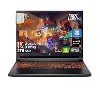 acer Nitro V 16 AI Gaming Laptop | 16" WUXGA IPS 180Hz | AMD Hexa-Core Ryzen 5 240 | 16GB DDR5 2TB SSD | GeForce RTX 5050 8GB DLSS4 (Up to 440 AI Tops) | Backlit Keyboard Win11 Pro w/DLCA Accessory