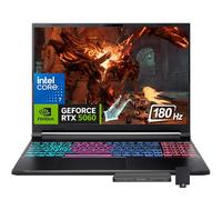 acer Nitro V 16S 16" WUXGA 180Hz Gaming Laptop, Intel Core 7 240H, NVIDIA GeForce RTX 5060 8GB GDDR7, 16GB DDR5, 2TB Storage (1TB SSD+1TB Docking Station), Backlit Keyboard, Wi-Fi 6, Win 11, Black