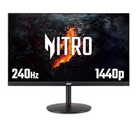 Acer Nitro XV272UW2bmiiprfx 27 inch Gaming Monitor - IPS Panel, 2560 x 1440, 240Hz, FreeSync Premium, 1ms, 400 nits, VESA DisplayHDR 400, 99% sRGB, DP 1.4, HDMI 2.0, Audio Out, 2x 2W Speakers