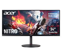 Acer Nitro XV340CKPbmiipphzx 34 inch Ultrawide Quad HD Gaming Monitor (IPS Panel, FreeSync, 144Hz, 1ms, HDR 10, Height Adjustable Stand, DP, HDMI, USB Hub, Black)