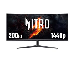 Acer NITRO XZ0 Nitro XZ340CURX0bmiiphx - 34'', WQHD (3440x1440), 200Hz, 1ms, 21:9, 1500R Curve, ZeroFrame, VA, Black