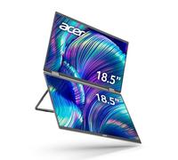 Acer PD193Q 18.5” FHD 1080P Foldable Dual-Screen Portable Monitor | Adaptive-Sync | Auto Pivot, View Vertically or Horizontally | 2Wx2 Speakers | Plug & Play for PCs | 2 x USB Type-C & 1 x Mini HDMI