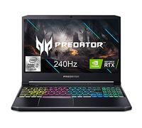 Acer Predator Helios 300 Gaming Laptop, Intel i7-10750H, NVIDIA GeForce RTX 2070 Max-Q 8GB, 15.6" FHD 240Hz 3ms IPS Display, 16GB Dual-Channel DDR4, 512GB NVMe SSD, WiFi 6, RGB Keyboard, PH315-53-71QX