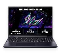 Acer, Predator Helios Neo 16 AI, Gaming Laptop, 16 inches, WQXGA 240 Hz IPS Display, Intel Core Ultra 9 275HX, 32 GB RAM, 2 TB SSD, NVIDIA GeForce RTX 5070, Windows 11 Home, Black, PHN16-73