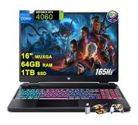 acer Predator Helios Neo 16 Gaming Laptop 16" WUXGA IPS 165Hz (100% sRGB) Intel 14-Core i7-13650HX 64GB RAM 1TB SSD GeForce RTX 4060 8GB Graphic RGB Backlit Killer AX1650i Win11 w/ICP Accessory