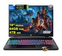 acer Predator Helios Neo 16 Gaming Laptop 16" WUXGA IPS 165Hz (100% sRGB) Intel 14-Core i7-13650HX 64GB RAM 4TB SSD GeForce RTX 4060 8GB Graphic RGB Backlit Killer AX1650i Win11 Black + HDMI Cable
