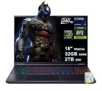 acer Predator Helios Neo 16S AI Gaming Laptop | 16" 2560x1600 OLED 240Hz 100% DCI-P3 | Intel 24-core Ultra 9 275HX | 32GB DDR5 2TB SSD | GeForce RTX 5070 Ti Up to 992 AI Tops | Win11 w/DLCA Accessory